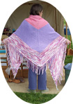 Pink and purple shawl